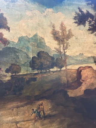 Oleo paisaje antiguo, escucho ofertas