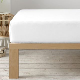 Sábana bajera blanca - cama individual