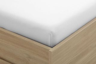 Sábana bajera blanca - cama individual