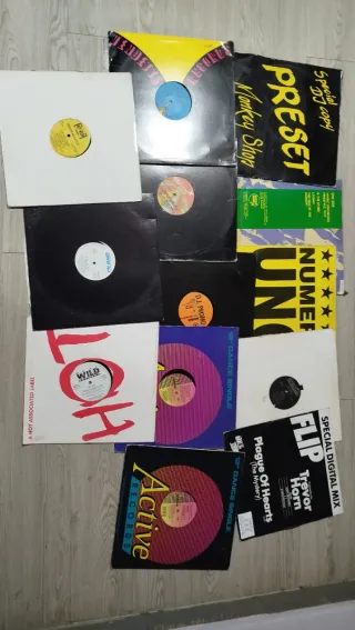 Lote de Vinilos Dance, Electro, Rap y Latino