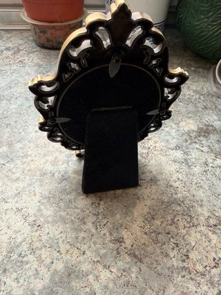 Espejo Ovalado Decorativo Dorado