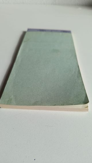 Antiguo talonario Lotería Nacional