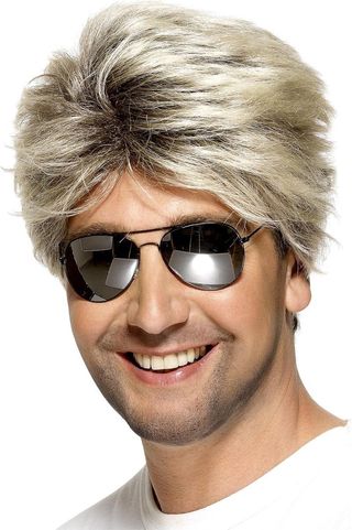 Peluca años 80 Smiffys - Rubia