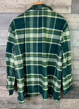 Camisa de cuadros verde y blanco