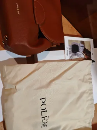 Mochila Polene Cuero Marrón