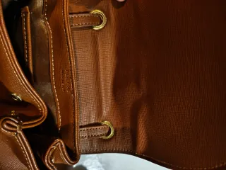 Mochila Polene Cuero Marrón