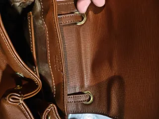 Mochila Polene Cuero Marrón