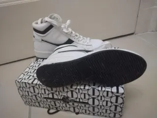 Diadora donna sneakers alte bianche nere 37