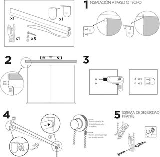 Estor enrollable blanco translúcido