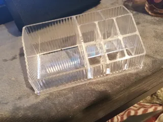 Organizador de plástico transparente