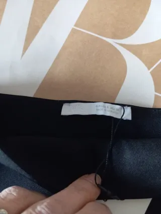 Top Zara Joyas Negro