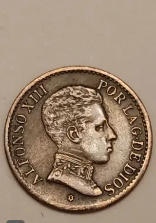 Moneda de 1 Céntimo del año 1906