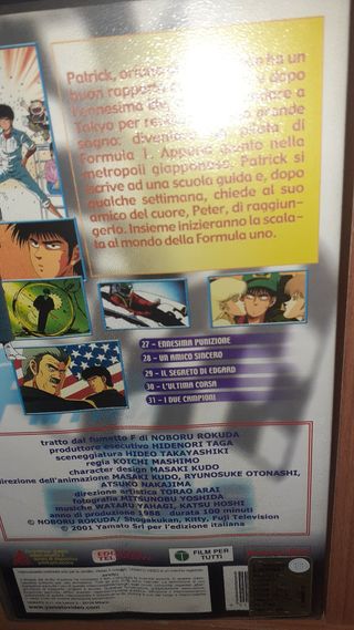 6 VHS Anime anni 80 Motori in Pista Serie Completa