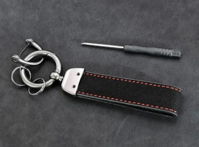 Llavero AMG Mercedes Tacto Piel Cuero Regalo