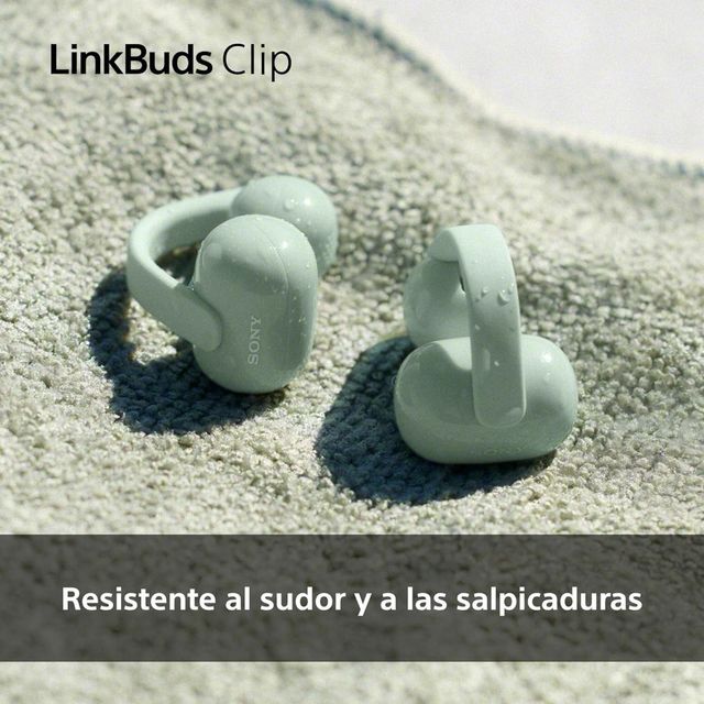 Sony LinkBuds Clip Open-Ear IPX4 Chiamate IA Nero