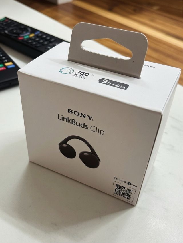 Sony LinkBuds Clip Open-Ear IPX4 Chiamate IA Nero