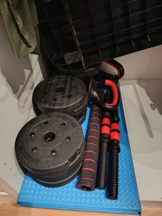 Kit Entrenamiento Casa Mancuernas