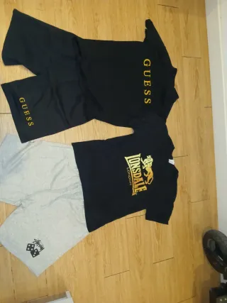 Conjunto Guess y Lonsdale Negro