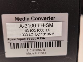 Convertidor Ethernet Media 10/100/1000