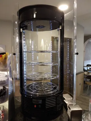 Vitrina expositora redonda