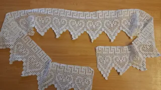 Bordure uncinetto filet fatte a mano