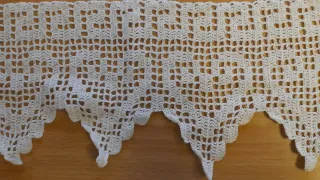 Bordure uncinetto filet fatte a mano