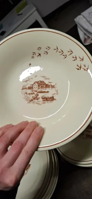 Set piatti ceramica mulino bianco