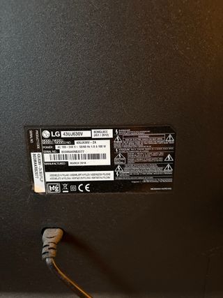 Smart TV LG 43 Negro + pie sujeción.