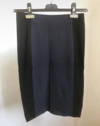 Gonna H&M bicolore nera e blu