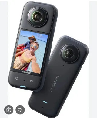 Cámara Insta360 X3 Negra más lentes protectoras