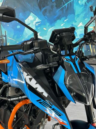 KTM Duke 125 2024 Quickshifter Azul/Naranja