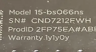 Ordenador portátil HP 15-bs066ns