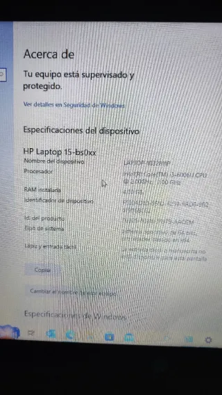 Ordenador portátil HP 15-bs066ns