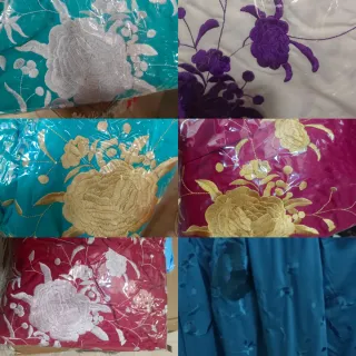 Mantón cuadrado bordado 150x150cm de poliéster