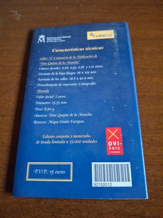 Moneda conmemorativa IV Centenario Don Quijote