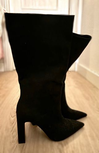 Botas altas negras Mango sin usar