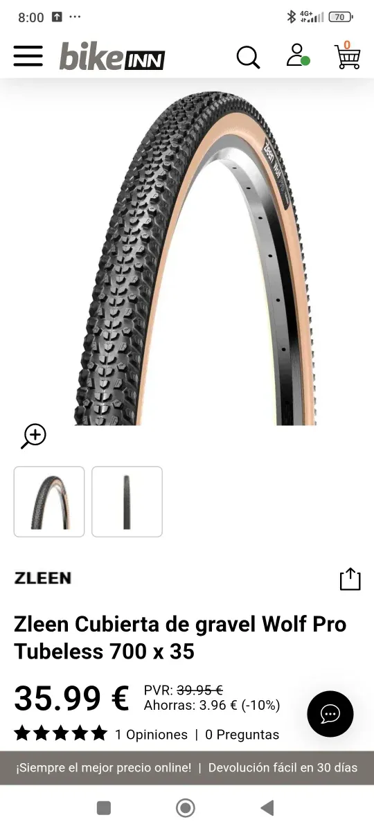 Cubiertas Gravel Zleen Wolf Pro Tubeless