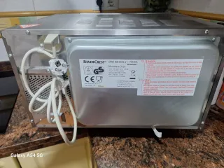 Microondas plateado