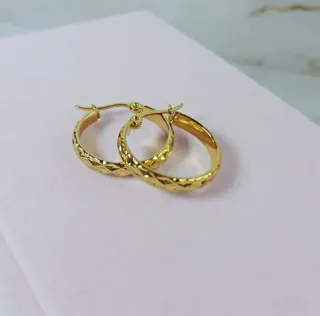 Pendientes Aro Pequeños Chapado Oro 18k
