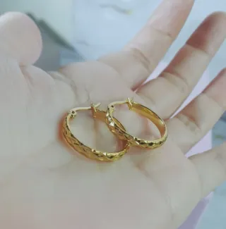 Pendientes Aro Pequeños Chapado Oro 18k
