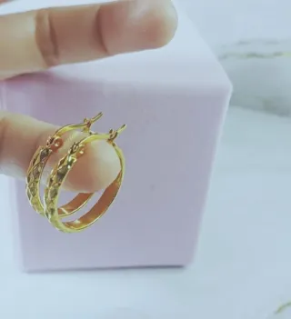 Pendientes Aro Pequeños Chapado Oro 18k