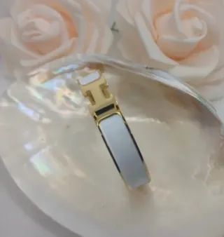 Pulsera Chapada Oro 18k H Blanca