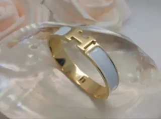 Pulsera Chapada Oro 18k H Blanca