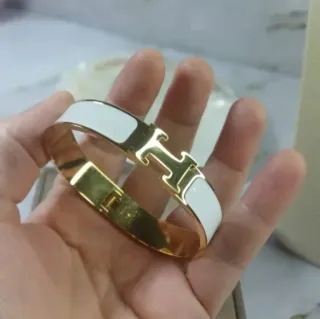 Pulsera Chapada Oro 18k H Blanca