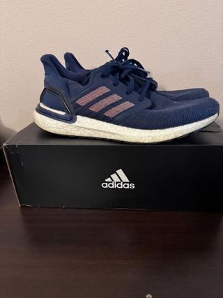 Adidas Ultraboost 20 Zapatillas Running Azul/Rosa