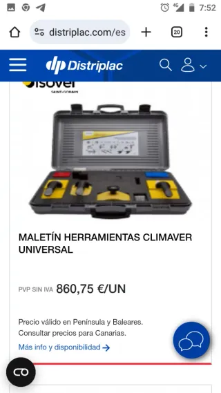 Maletín herramientas Climaver Isover