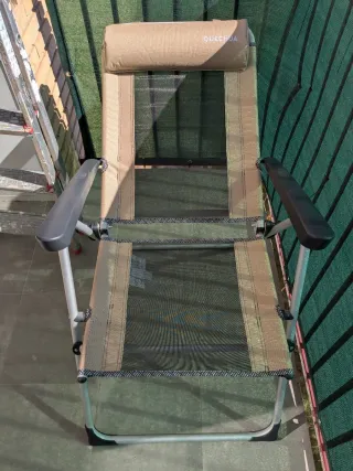 Silla de camping Quechua beige