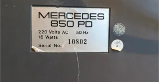 Calculadora Vintage Mercedes 850 PD - VFD Green
