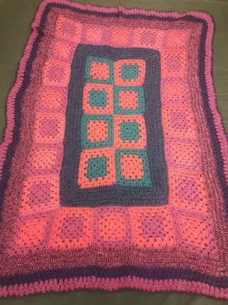 Coperta uncinetto granny squares