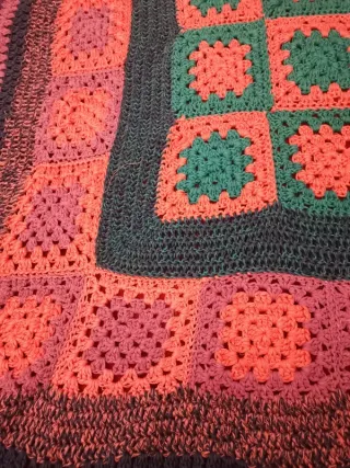 Coperta uncinetto granny squares